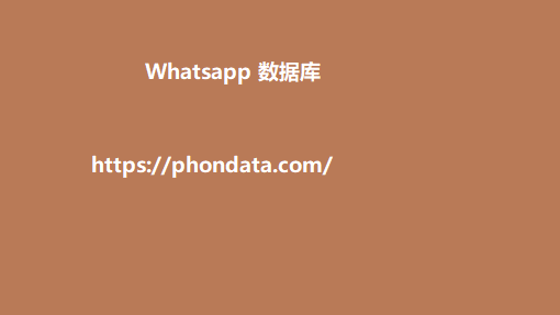 Whatsapp 数据库